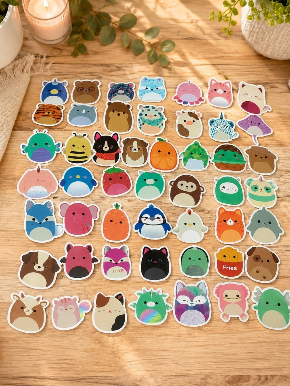 Squishmallow-Sticker Mixed Characters Pack Nwt (50 pcs)